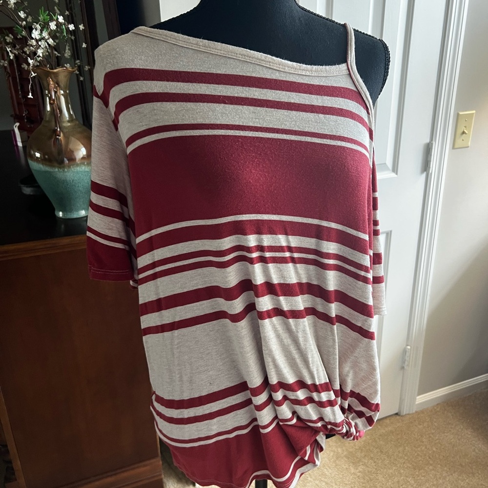 Striped Off-Shoulder Top